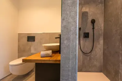 Ein Badezimmer in der Unterkunft Modul Häuser Maurer