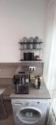 Küche/Küchenzeile in der Unterkunft Ferienwohnung mit Balkon