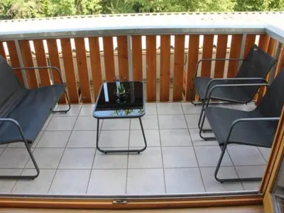 Grundriss der Unterkunft Ferienwohnung mit Balkon