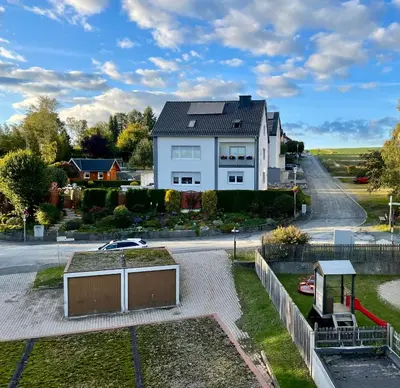 Das Gebäude in dem sich die Ferienwohnung befindet