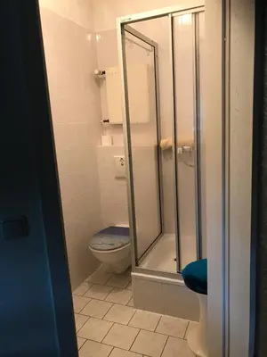 Ein Badezimmer in der Unterkunft Ferienwohnung in Villa