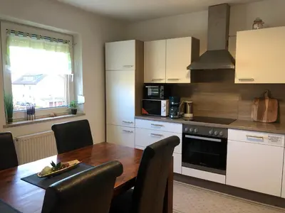 Küche/Küchenzeile in der Unterkunft Fine Ferienwohnung Bayreuth
