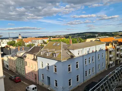 Ein allgemeiner Blick auf Plauen oder ein Stadtblick von der Ferienwohnung aus