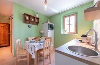 Küche/Küchenzeile in der Unterkunft Roomerie