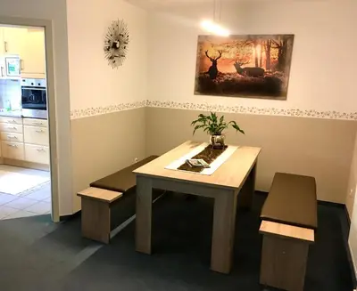 Grundriss der Unterkunft Schöne Gartenwohnung im Seenland