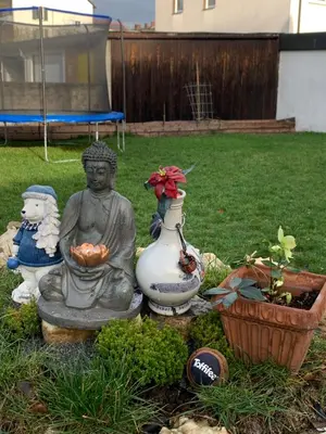 Ein Garten an der Unterkunft Diyo Apart Festspiel Bayreuth