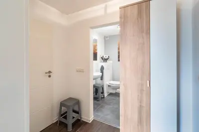 Ein Badezimmer in der Unterkunft Ferienwohnung im Naturpark Steinwald