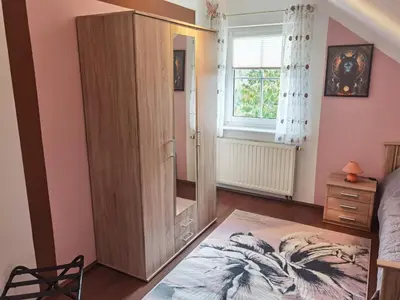 Ein Bett oder Betten in einem Zimmer der Unterkunft Ländliche Idylle in Hochfranken