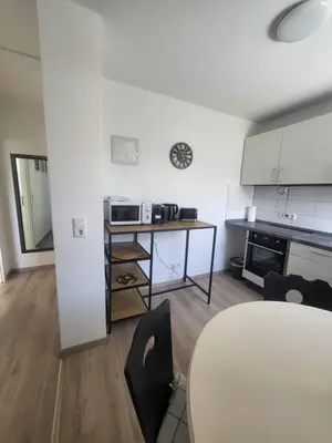 Küche/Küchenzeile in der Unterkunft Beautiful Cozy apartments close to lakes and nature parks