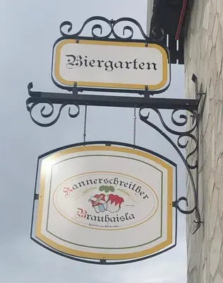 Ein Zertifikat, Auszeichnung, Logo oder anderes Dokument, das in der Unterkunft Brauhaisla ausgestellt ist