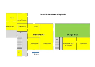 Grundriss der Unterkunft Ferienhaus Bringfriede
