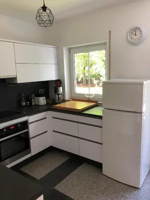Küche/Küchenzeile in der Unterkunft Ferienwohnung Villa Hygge