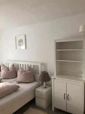 Ein Sitzbereich in der Unterkunft Ferienwohnung Villa Hygge