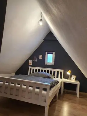 Ein Bett oder Betten in einem Zimmer der Unterkunft Schöne Wohnungen in Schwandorf