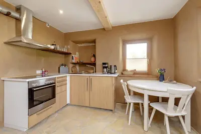 Küche/Küchenzeile in der Unterkunft Kleine Ferienwohnung auf dem Land, Haus Hans Stepha