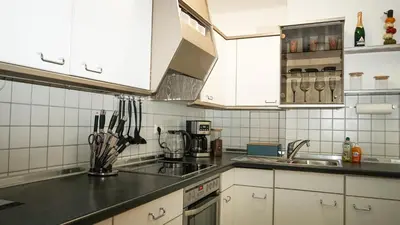 Küche/Küchenzeile in der Unterkunft Gemütliches Apartment in Bad Berneck