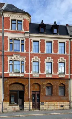 Das Gebäude in dem sich die Ferienwohnung befindet