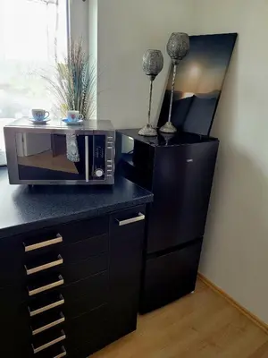 Küche/Küchenzeile in der Unterkunft Ferienwohnung Seeglück im Oberpfälzer Seenland