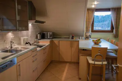Küche/Küchenzeile in der Unterkunft Ferienwohnung Ebert