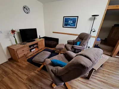 TV/Unterhaltungsangebot in der Unterkunft Ferienwohnung Bär