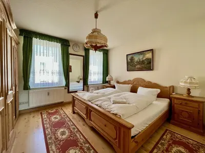 Ein Bett oder Betten in einem Zimmer der Unterkunft Landhaus-Chalet-Keilberger Blick