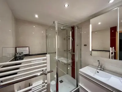 Ein Badezimmer in der Unterkunft Landhaus-Chalet-Keilberger Blick