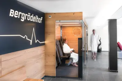 Gäste, die in der Unterkunft Ferienwohnung im Chaletstil Sonnenidyll 51 qm Wellness Fitness Sauna Bergrödelhof übernachten