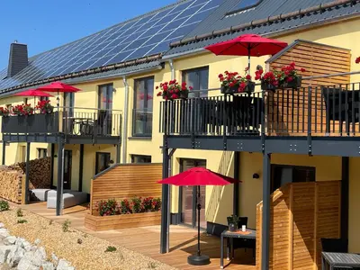 Das Gebäude in dem sich die Ferienwohnung befindet