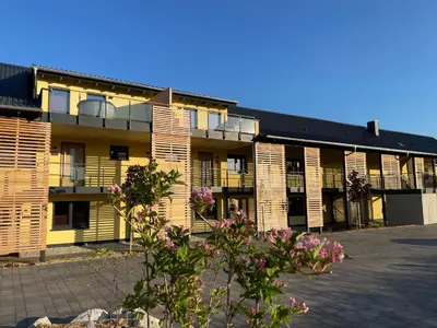Das Gebäude in dem sich die Ferienwohnung befindet