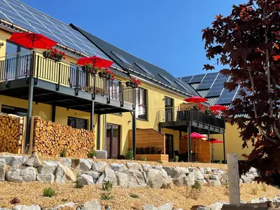 Das Gebäude in dem sich die Ferienwohnung befindet