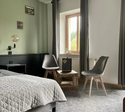 Ein Bett oder Betten in einem Zimmer der Unterkunft Wohlfühlherberge Weitblick