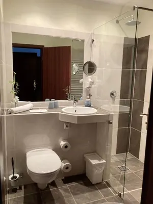 Ein Badezimmer in der Unterkunft Wohlfühlherberge Weitblick