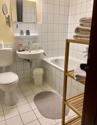 Ein Badezimmer in der Unterkunft Wohlfühlherberge Weitblick