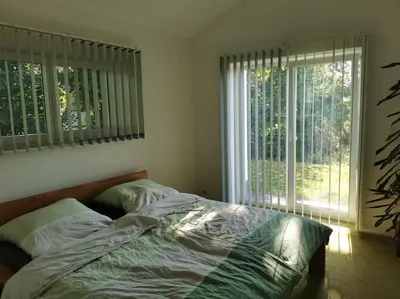 Ein Bett oder Betten in einem Zimmer der Unterkunft Bungalow mit 200 qm Wohnfläche :)