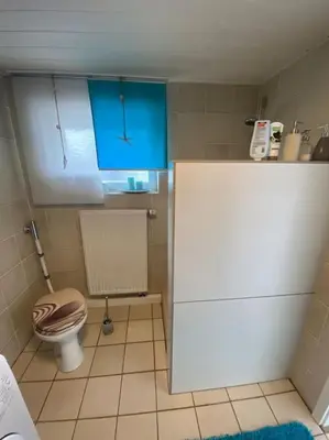 Ein Badezimmer in der Unterkunft Kinofeeling im Reihenhaus mit schönem Garten