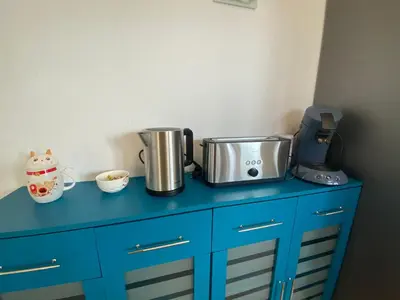 Küche/Küchenzeile in der Unterkunft Ferienwohnung Fuchs