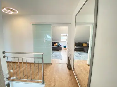 Ein Bett oder Betten in einem Zimmer der Unterkunft Ferienwohnung Fuchs