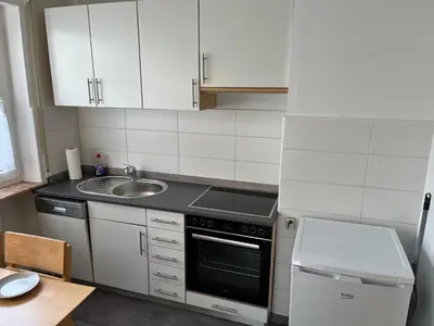 Küche/Küchenzeile in der Unterkunft Ferienwohnung in ruhiger Lage