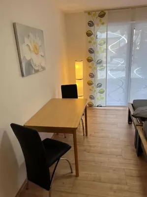 Ein Sitzbereich in der Unterkunft Ferienwohnung in ruhiger Lage