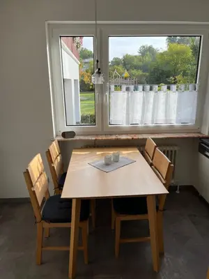 Ein Balkon oder eine Terrasse in der Unterkunft Ferienwohnung in ruhiger Lage