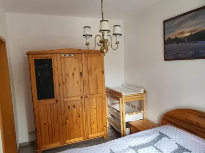 Ein Bett oder Betten in einem Zimmer der Unterkunft Kleiner Saal