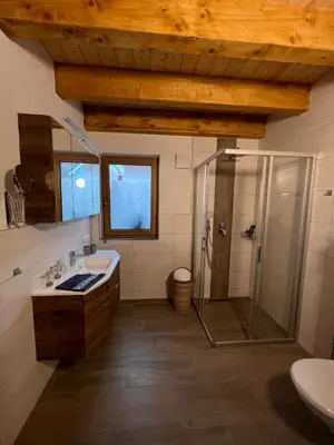 Ein Badezimmer in der Unterkunft BergNest Ferienhäuser 
