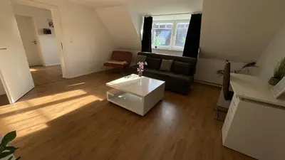 Ein Bett oder Betten in einem Zimmer der Unterkunft Modernes Apartment Schwarzenfeld