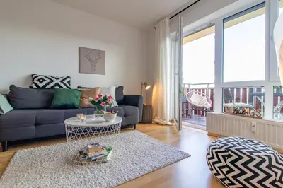 Ein Sitzbereich in der Unterkunft Apartment Bergliebe I Balkon I Aufzug I Stellplatz