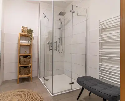 Ein Badezimmer in der Unterkunft Apartment Bergliebe I Balkon I Aufzug I Stellplatz
