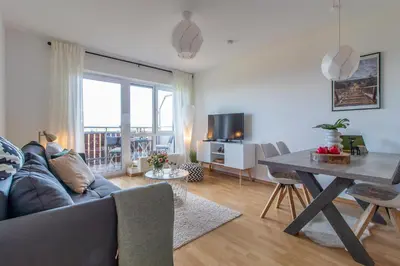 Ein Sitzbereich in der Unterkunft Apartment Bergliebe I Balkon I Aufzug I Stellplatz