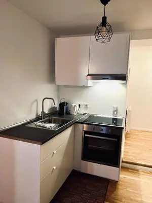 Küche/Küchenzeile in der Unterkunft Zentrales charmantes Apartment im Altstadtkern