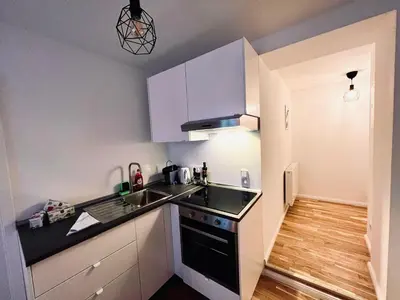 Küche/Küchenzeile in der Unterkunft Zentrales charmantes Apartment im Altstadtkern