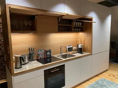 Küche/Küchenzeile in der Unterkunft VOH SUPER EXKLUSIVES LOFT, ZENTRAL, Smart-TV, Parkplatz