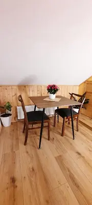 Ein Sitzbereich in der Unterkunft Gemütliches Apartment am Gottesberg